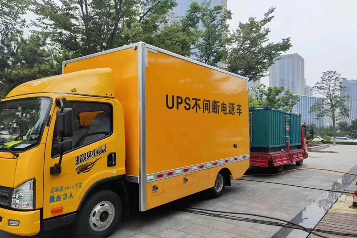 陵水发电机租赁施工现场
