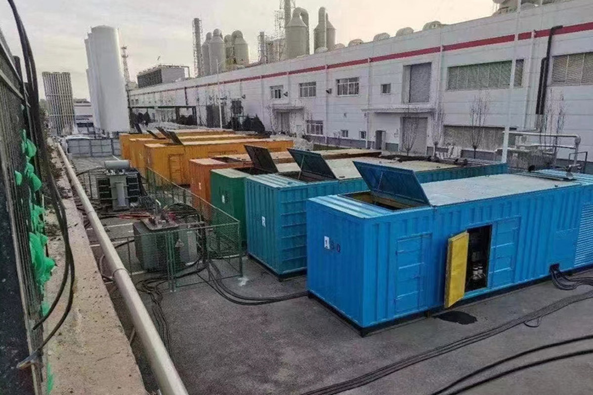 陵水发电机租赁施工现场